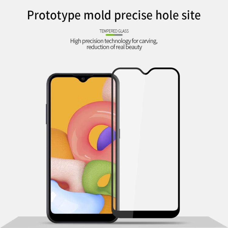 For Galaxy A01 MOFI 9H 2.5D Full Screen Tempered Glass Film(Black) - Galaxy Tempered Glass by MOFI | Online Shopping South Africa | PMC TechLife | Buy Now Pay Later Mobicred