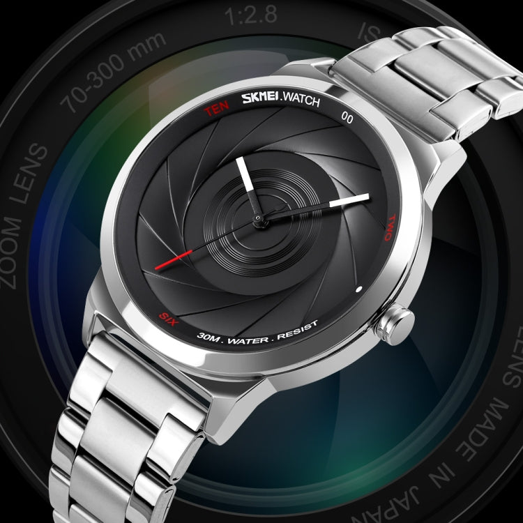 Skmei 9210 Fashion Trend Mens Business Wristwatch Simple Three-Dimensional Surface Waterproof Gold Quartz Watch Man(Gold) - free shipping - PMC TechLife - Order now!