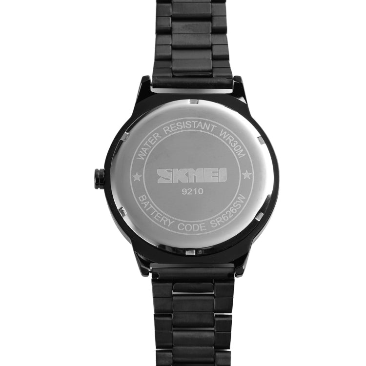 Skmei 9210 Fashion Trend Mens Business Wristwatch Simple Three-Dimensional Surface Waterproof Gold Quartz Watch Man(Silver Blue) - free shipping - PMC TechLife - Order now!