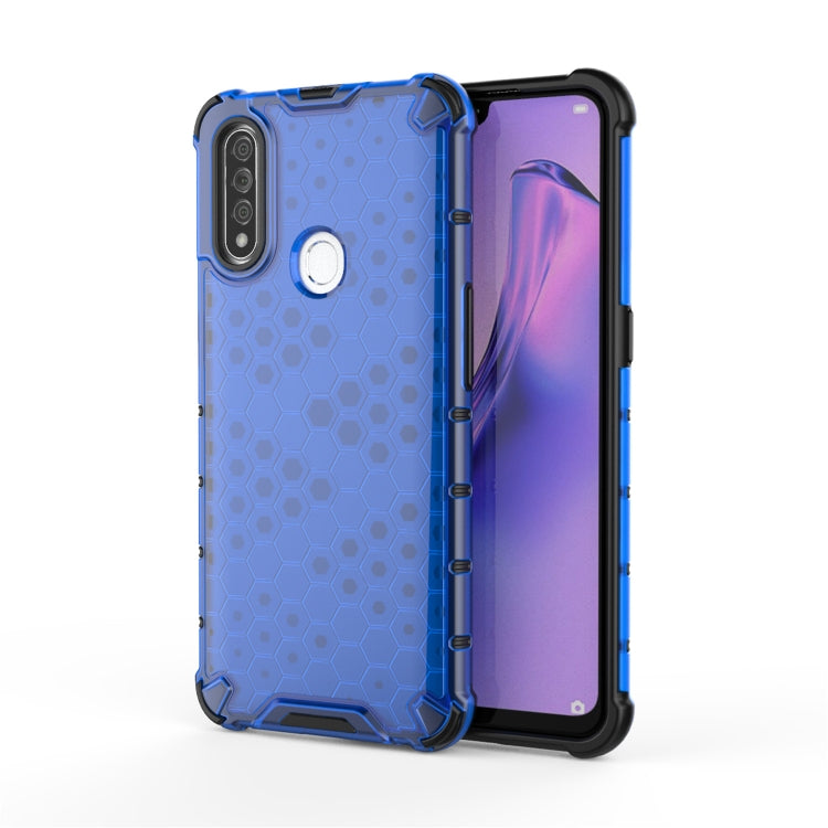 For OPPO A8/A31 Shockproof Honeycomb PC + TPU Case(Blue) - OPPO Cases by PMC TechLife | Online Shopping South Africa | PMC TechLife | Buy Now Pay Later Mobicred