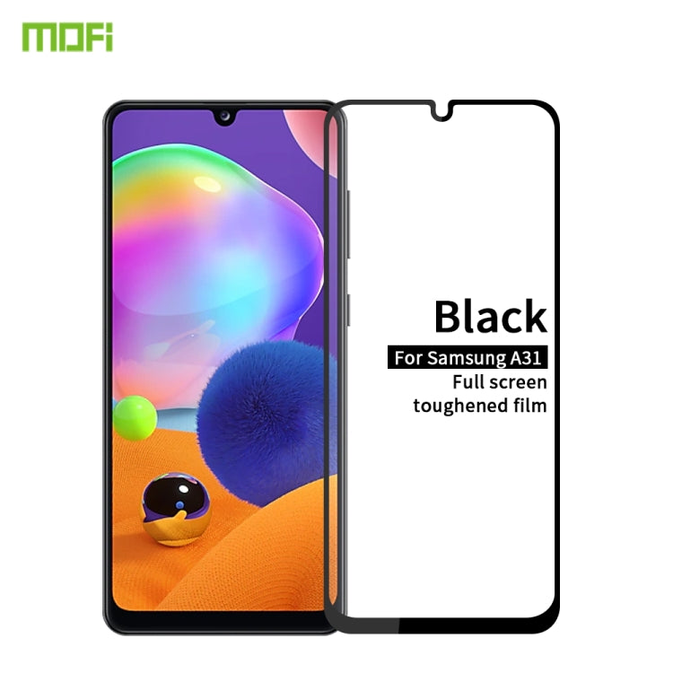 For Galaxy A31 MOFI 9H 2.5D Full Screen Tempered Glass Film(Black) - Galaxy Tempered Glass by MOFI | Online Shopping South Africa | PMC TechLife