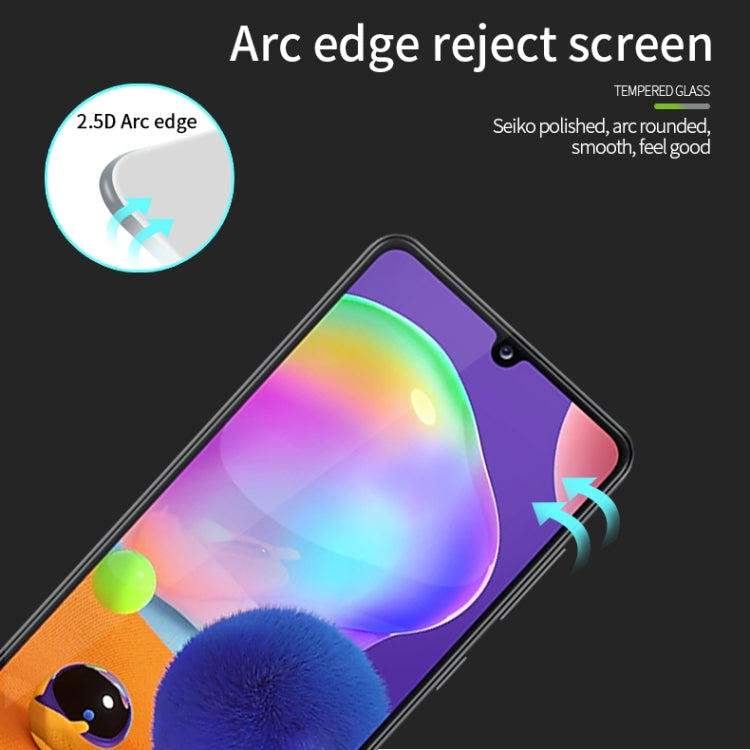 For Galaxy A31 MOFI 9H 2.5D Full Screen Tempered Glass Film(Black) - Galaxy Tempered Glass by MOFI | Online Shopping South Africa | PMC TechLife