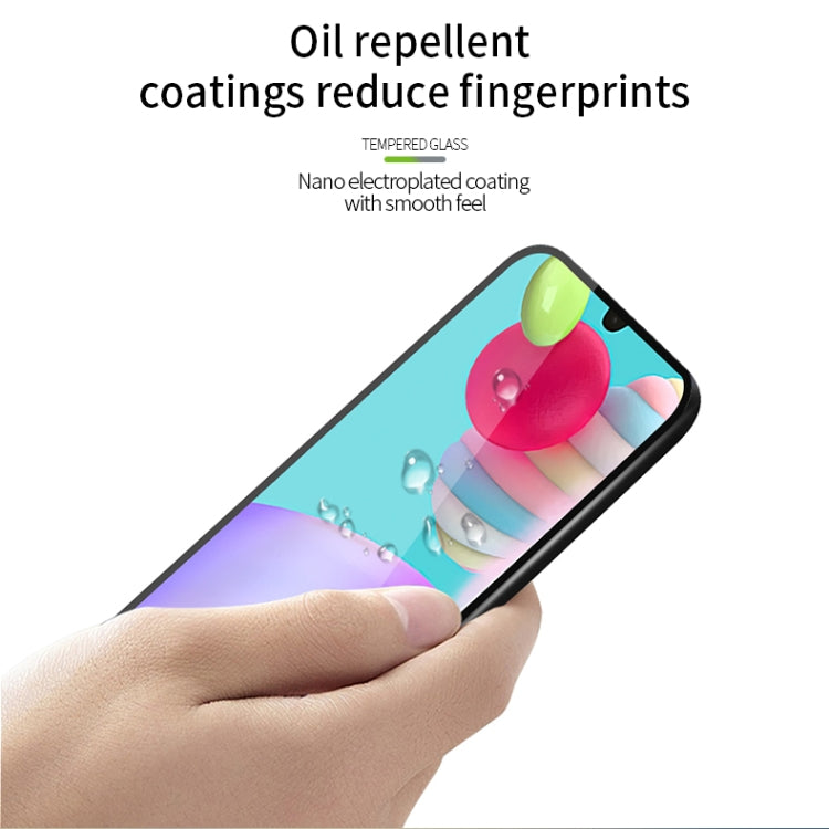 For Galaxy A41 MOFI 9H 2.5D Full Screen Tempered Glass Film(Black) - Galaxy Tempered Glass by MOFI | Online Shopping South Africa | PMC TechLife | Buy Now Pay Later Mobicred