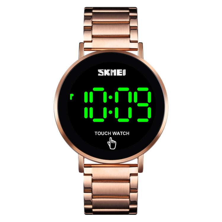 SKMEI 1550 Simple and Stylish LED Touch Screen Men  Watch Waterproof Stainless Steel With Electronic Watch(Rose Gold) - free shipping - PMC TechLife - Order now!
