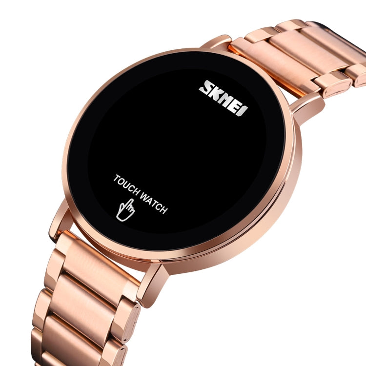 SKMEI 1550 Simple and Stylish LED Touch Screen Men  Watch Waterproof Stainless Steel With Electronic Watch(Rose Gold) - free shipping - PMC TechLife - Order now!