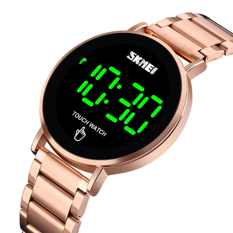 SKMEI 1550 Simple and Stylish LED Touch Screen Men  Watch Waterproof Stainless Steel With Electronic Watch(Rose Gold) - free shipping - PMC TechLife - Order now!