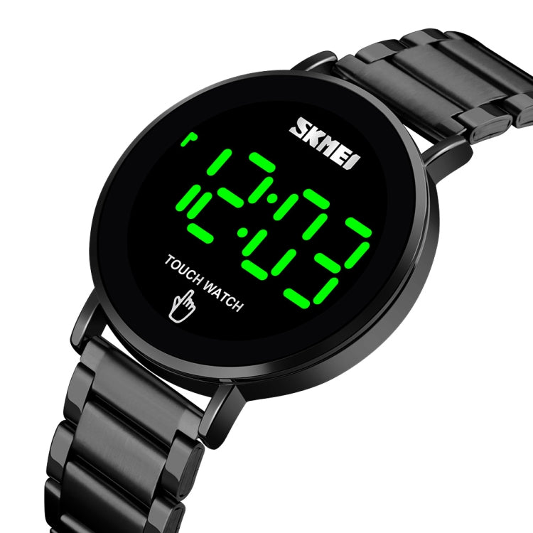 SKMEI 1550 Simple and Stylish LED Touch Screen Men  Watch Waterproof Stainless Steel With Electronic Watch(Black) - free shipping - PMC TechLife - Order now!