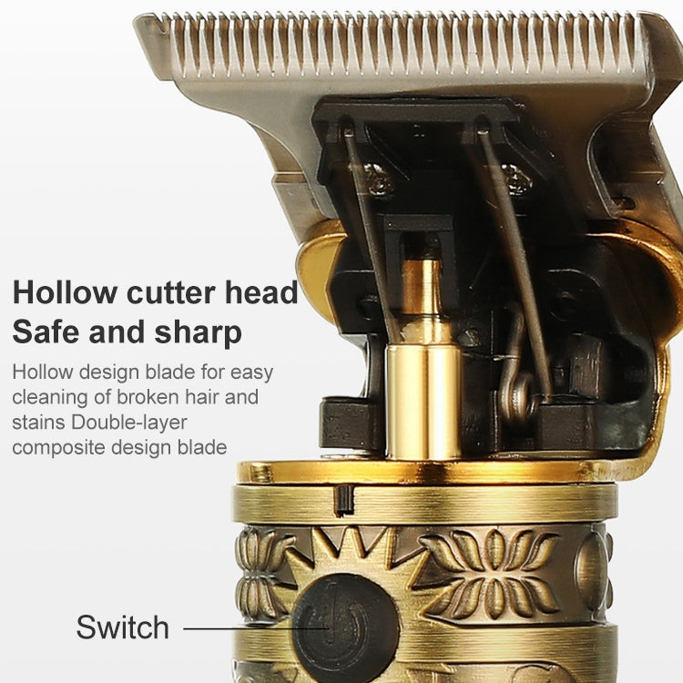 VGR V-228 5W USB Retro Engraving Hair Clipper with LED Digital Display (Silver) - free shipping - PMC TechLife - Order now!