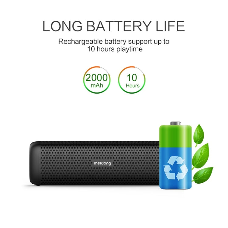 meidong MD-6110 Portable wireless Bluetooth Speaker Stereo 15W TF Music Subwoofer Metal Speakers for Outdoor - free shipping - PMC Jewellery - Order now!