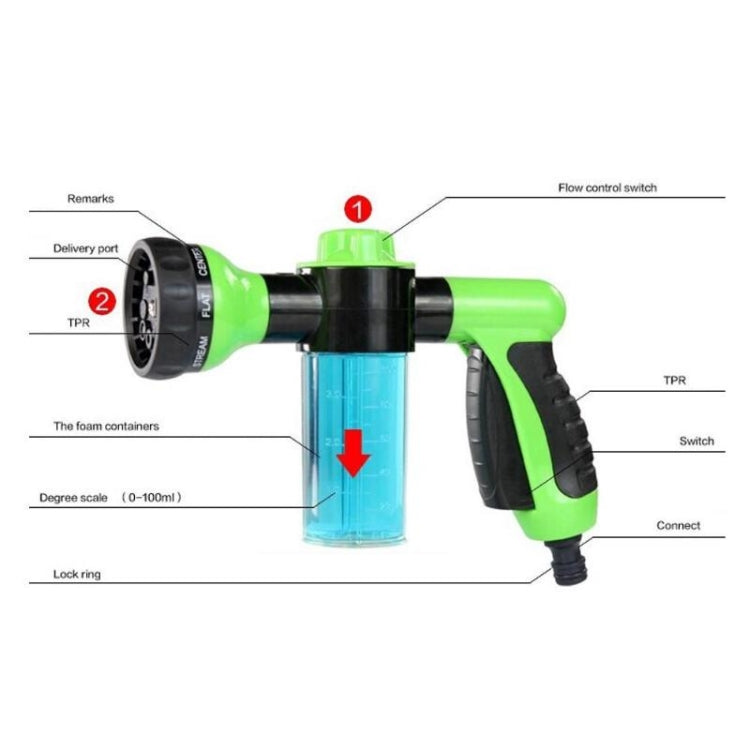 Professional  Multifunction Auto Foam Car Washer 3 Grade High Pressure Water Nozzle - Car Washer & Accessories by VODOOL | Online Shopping South Africa | PMc TechLife | Buy Now Pay Later Mobicred