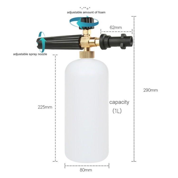 High Pressure Car Wash Foam Gun Soap Foamer Generator Water Sprayer Gun Snow Foam Lance Auto Car Washer For Karcher K2-K7 - Car Washer & Accessories by PMC TechLife | Online Shopping South Africa | PMC TechLife | Buy Now Pay Later Mobicred