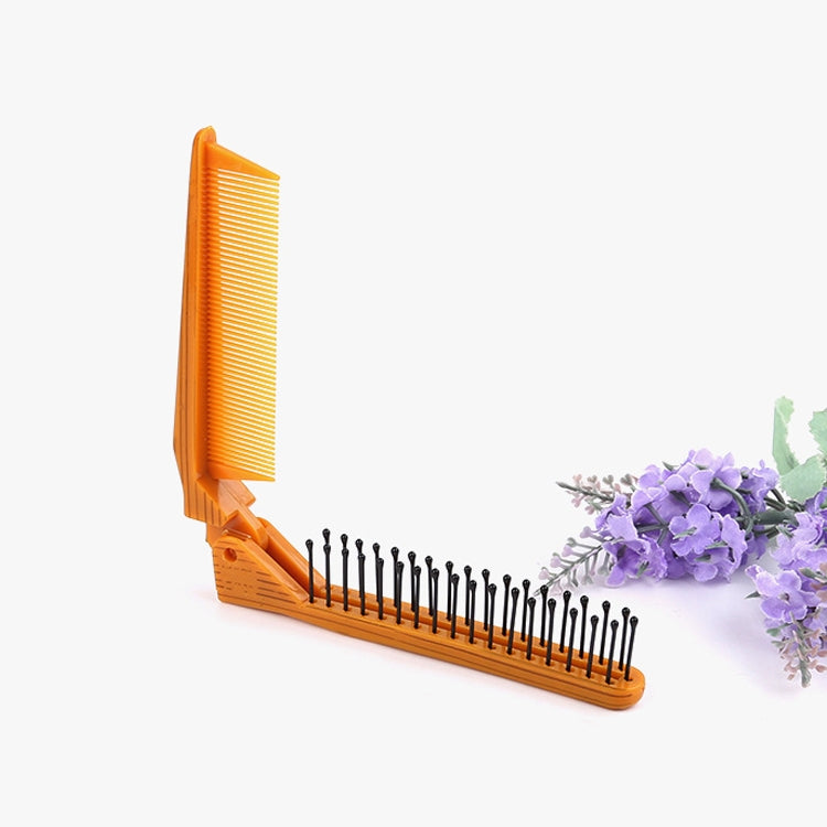 Portable Travel Folding Comb Anti-static Massage Comb(Yellow Wood Grain) - free shipping - PMC TechLife - Order now!