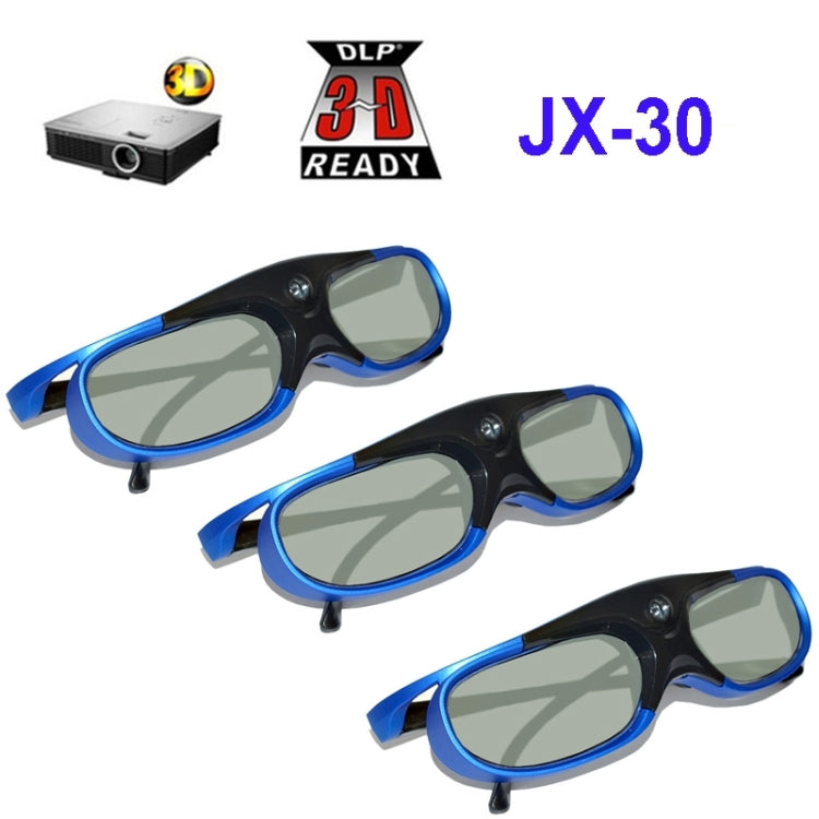 Active Shutter Rechargeable 3D Glasses Support 96HZ/120HZ/144HZ For XGIMI Z4X Z5 H1 JmGo G1 G3 X1 BenQ Acer & DLP LINK Projector - VR Headset by PMC TechLife | Online Shopping South Africa | PMC TechLife