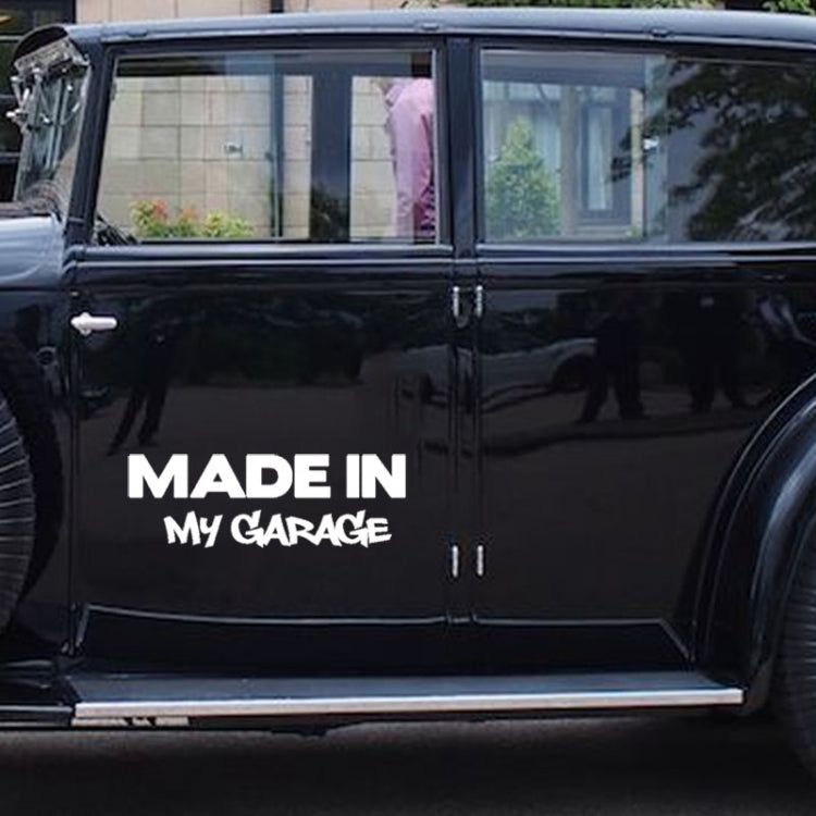 10 PCS MADE IN MY GARAGE Car Styling Stickers Decal Car Body Cool Covers, Size:17.8x5.9cm - Decorative Sticker by PMC TechLife | Online Shopping South Africa | PMC TechLife | Buy Now Pay Later Mobicred
