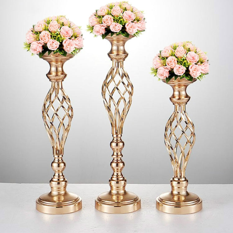 Gold Plated Wrought Iron Candlestick Window Wedding Props Decoration, Size:48cm - Candles & Candle Holders by PMC TechLife | Online Shopping South Africa | PMC TechLife