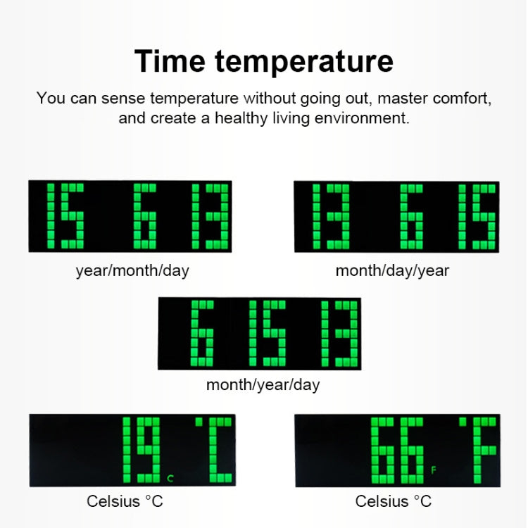 Digital Electronic Alarm Clock Creative LED Desk Clock US Plug, Style:4 Digits 7 Segments(Red Light) - Alarm Clocks by PMc TechLife | Online Shopping South Africa | PMc TechLife | Buy Now Pay Later Mobicred