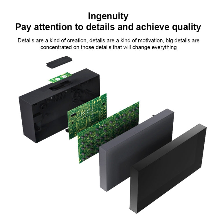 Digital Electronic Alarm Clock Creative LED Desk Clock US Plug, Style:4 Digits 7 Segments(Blue Light) - Alarm Clocks by PMc TechLife | Online Shopping South Africa | PMc TechLife | Buy Now Pay Later Mobicred