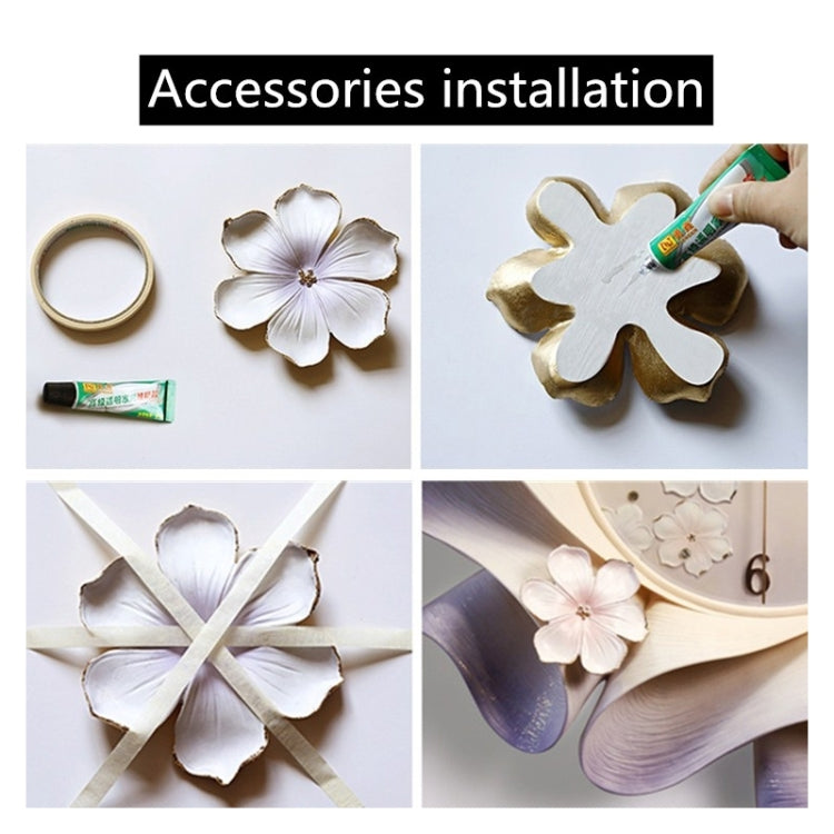 Creative Wall Clock Pure Hand-painted Wall Clock(Yellow) - Wall Clock by PMc TechLife | Online Shopping South Africa | PMc TechLife | Buy Now Pay Later Mobicred