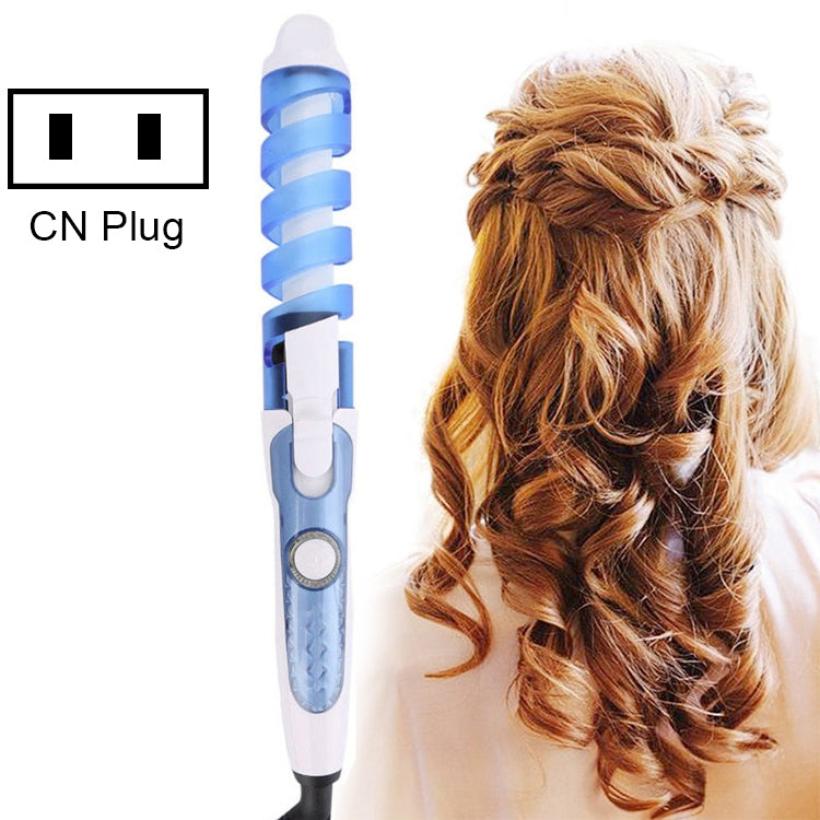 Hair Styling Tool Hair Curler Roller Spiral Curling Iron(Blue) - free shipping - PMC TechLife - Order now!