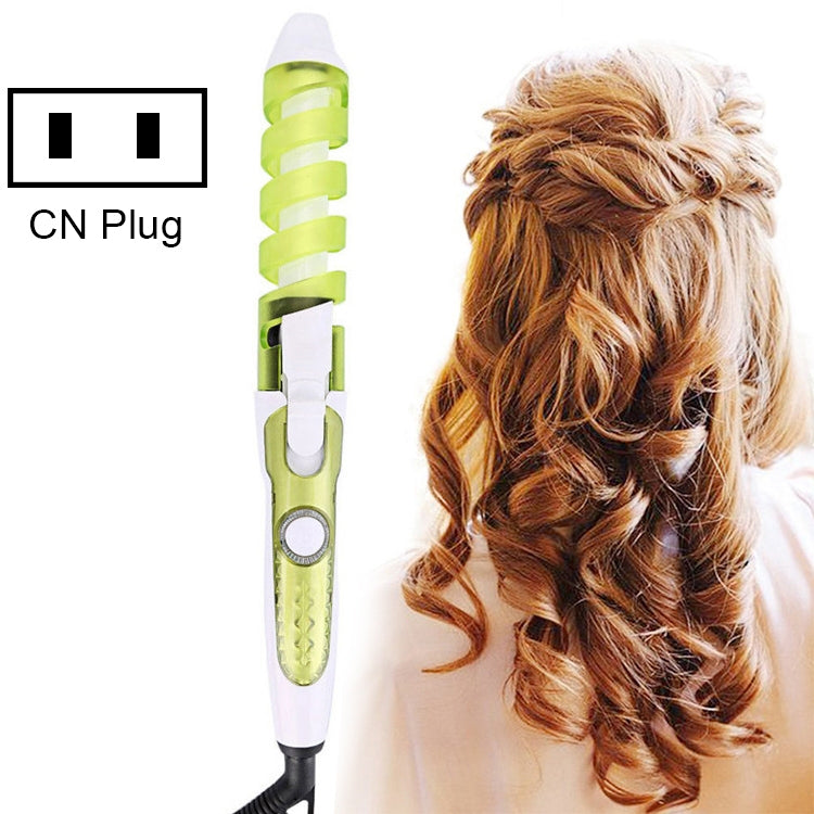 Hair Styling Tool Hair Curler Roller Spiral Curling Iron(Green) - free shipping - PMC TechLife - Order now!