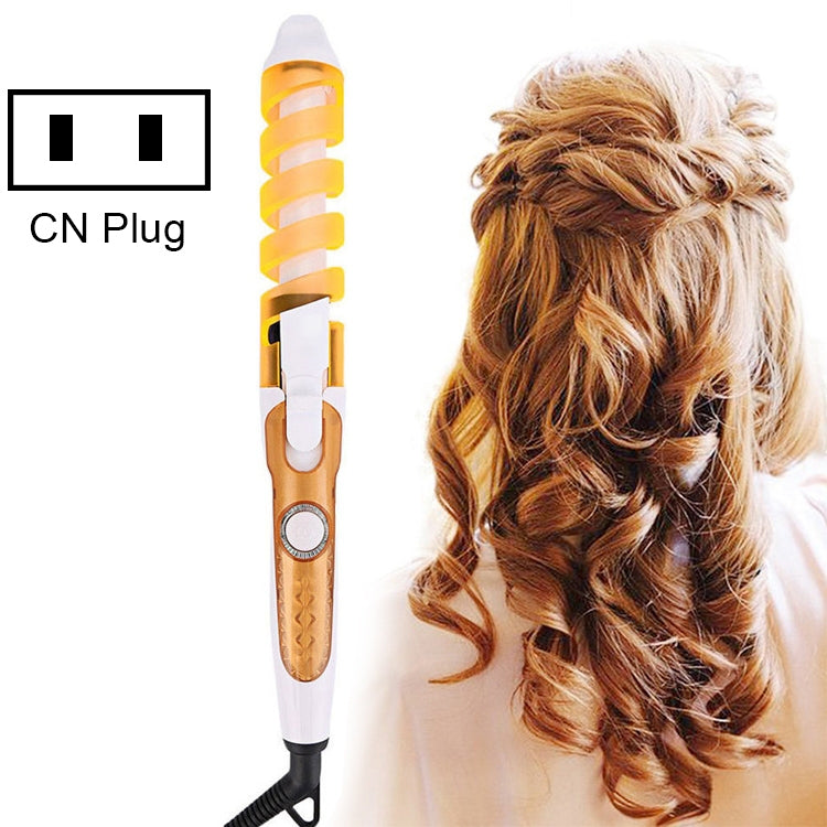 Hair Styling Tool Hair Curler Roller Spiral Curling Iron(Orange) - free shipping - PMC TechLife - Order now!