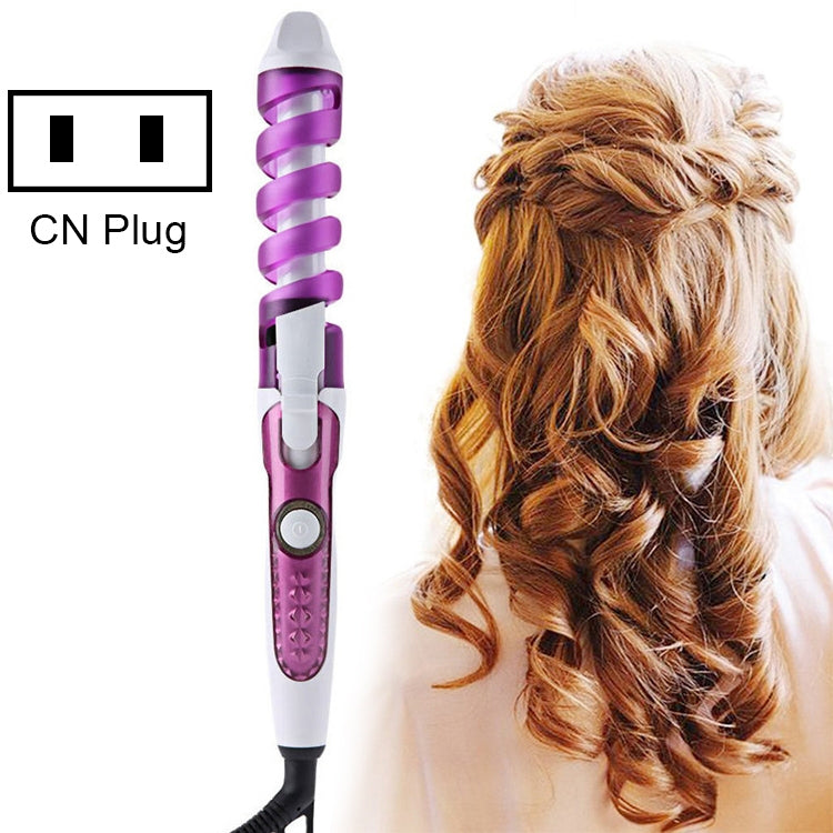 Hair Styling Tool Hair Curler Roller Spiral Curling Iron(Purple) - free shipping - PMC TechLife - Order now!