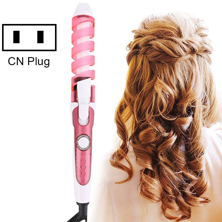 Hair Styling Tool Hair Curler Roller Spiral Curling Iron(Pink) - free shipping - PMC TechLife - Order now!
