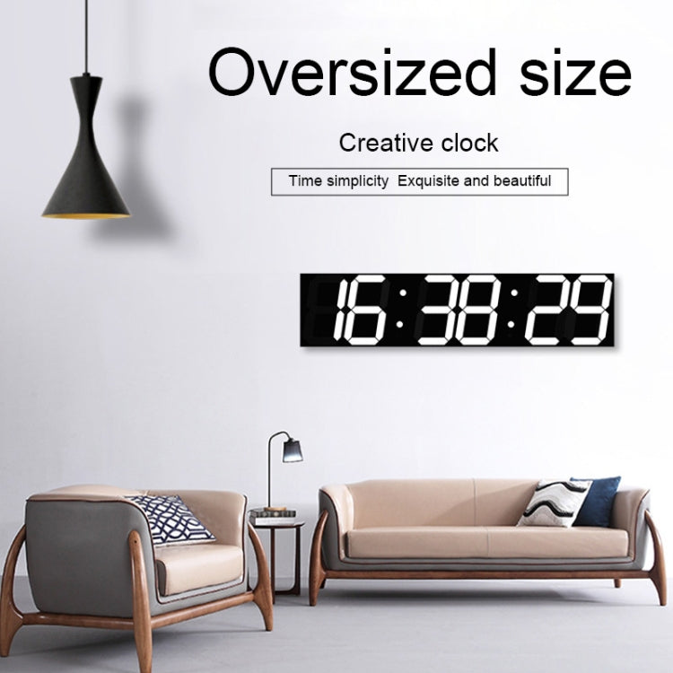 Multifunctional LED Wall Clock Creative Digital Clock, Style:Hollow Remote Control(White Font) - Wall Clock by PMc TechLife | Online Shopping South Africa | PMc TechLife | Buy Now Pay Later Mobicred