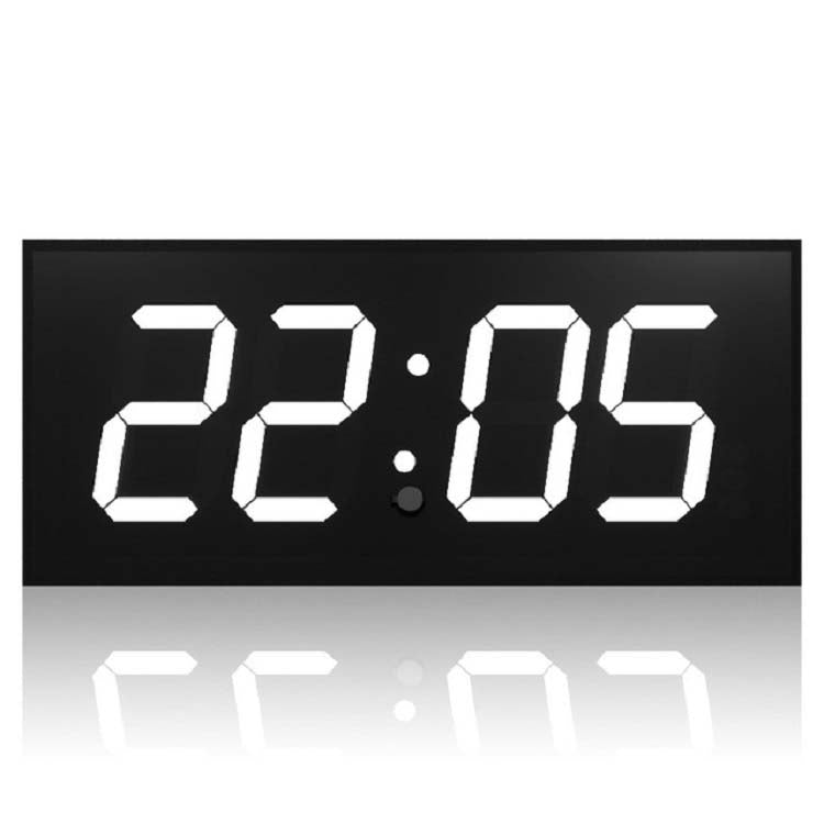 LED Large Screen Digital Electronic Clock Remote Control Double-sided Wall Clock (White) - Wall Clock by PMc TechLife | Online Shopping South Africa | PMc TechLife | Buy Now Pay Later Mobicred
