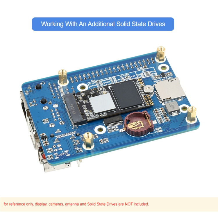Waveshare CM4-IO-BASE-C For Raspberry Pi Compute Module 4 Mini Base Board, 23228 - Raspberry Pi Accessories by Waveshare | Online Shopping South Africa | PMC TechLife | Buy Now Pay Later Mobicred