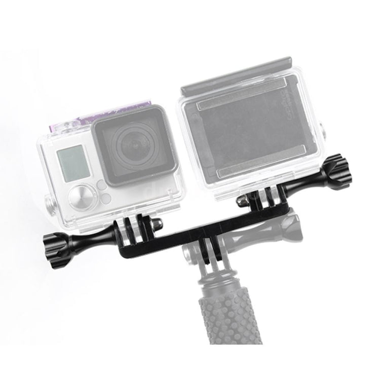 Double Bracket with Screw Mount Adapter for GoPro Hero11 Black / HERO10 Black /9 Black /8 Black /7 /6 /5 /5 Session /4 Session /4 /3+ /3 /2 /1, DJI Osmo Action and Other Action Cameras - Connection Mount by PMC TechLife | Online Shopping South Africa | PMC TechLife | Buy Now Pay Later Mobicred