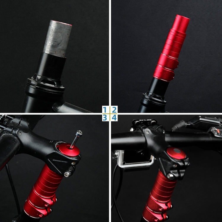 FMFXTR Mountain Bike Handlebar Aluminum Alloy Height Increaser, Increase Height:14.4cm(Black) - Bicycle Grips by FMFXTR | Online Shopping South Africa | PMc TechLife | Buy Now Pay Later Mobicred