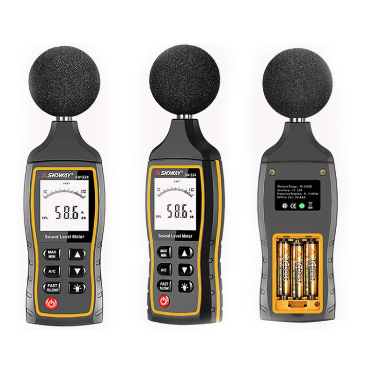 SNDWAY Handheld High Precision Noise Decibel Meter, Model:SW523 - free shipping - PMC Jewellery - Order now!