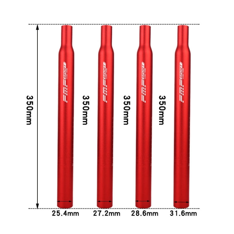 FMFXTR Aluminum Alloy Mountain Bike Extended Seat Post, Specification:31.6x350mm(Red) - Bicycle Seat Posts by FMFXTR | Online Shopping South Africa | PMc TechLife | Buy Now Pay Later Mobicred