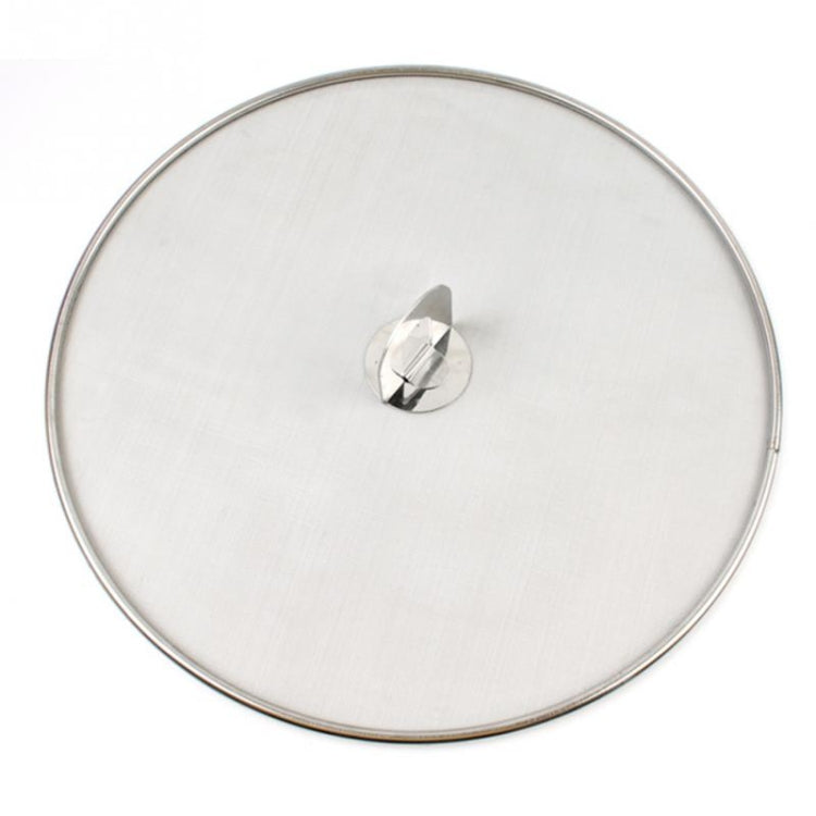 Stainless Steel Oil Proof Cover Fried Oil Splash Proof Net Cover Pizza Tray Kitchen Gadget, Size:33cm(Stainless steel) - Gadgets by PMC TechLife | Online Shopping South Africa | PMC TechLife | Buy Now Pay Later Mobicred