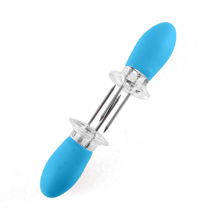 5 Pairs Outdoor BBQ Stainless Steel Corn Fork Fruit Fork Corn Device(Blue) - Gadgets by PMC TechLife | Online Shopping South Africa | PMC TechLife | Buy Now Pay Later Mobicred