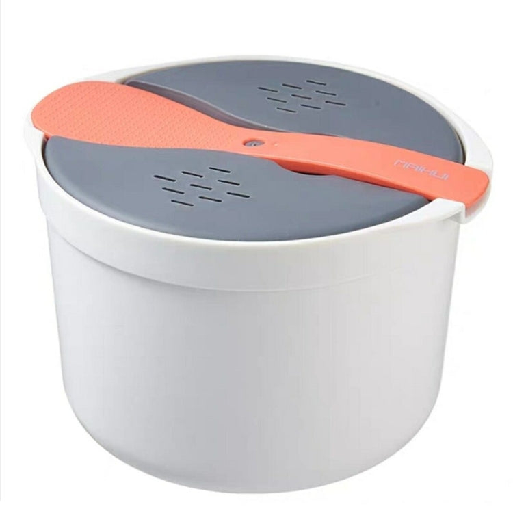 Kitchenware Microwave Oven Utensils Rrice Cooker Heating Steamer Pot Steamed Rice Box(Bright Orange) - Cooking Tools by PMC TechLife | Online Shopping South Africa | PMC TechLife | Buy Now Pay Later Mobicred