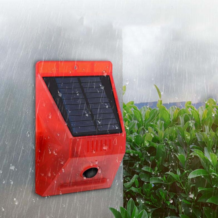 129dB Solar Alarm Light Human Body Induction Remote Control Alarm Farm Anti-theft Drive Object Sound and Light Alarm Light, Style:N911C English - Alarm System by PMC TechLife | Online Shopping South Africa | PMC TechLife