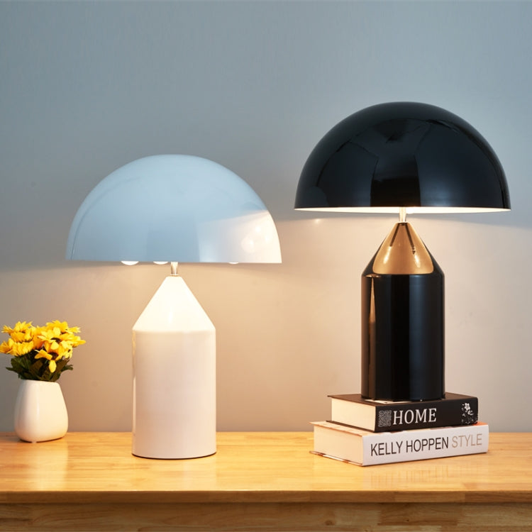 White 220V  E14 LED Metal Mushroom Table Lamp Bedroom Decorative Table Lamp, Size:L - Bedside Light by PMC TechLife | Online Shopping South Africa | PMC TechLife