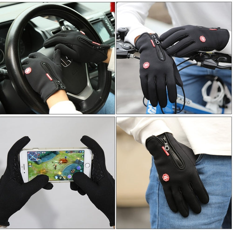 Outdoor Sports Hiking Winter Leather Soft Warm Bike Gloves For Men Women, Size:S (Red) - free shipping - PMC TechLife - Order now!