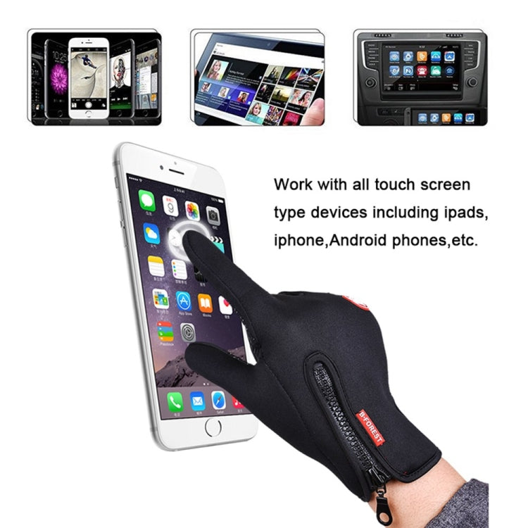 Outdoor Sports Hiking Winter Leather Soft Warm Bike Gloves For Men Women, Size:XL (Red) - Full Finger Gloves by qepae | Online Shopping South Africa | PMC TechLife | Buy Now Pay Later Mobicred