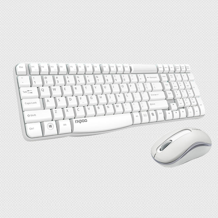Rapoo X1800S 2.4GHz Wireless Keyboard and Mouse Set(White) - free shipping - PMC Jewellery - Order now!