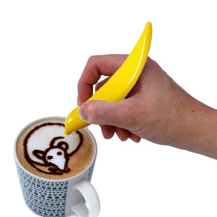 New Electric Latte Art Pen For Coffee Cake Pen For Spice Cake Decorating Pen Coffee Carving Pen Baking Pastry Tools(Yellow) - free shipping - PMC TechLife - Order now!