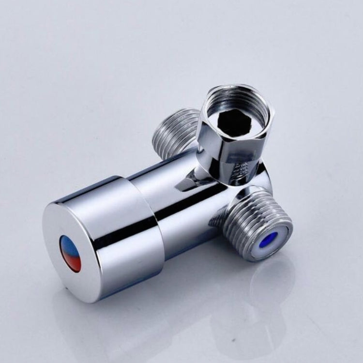 Brass Adjustable Temperature Three-way Valve Cold And Hot Water Mixing Switch Brass Induction Faucet - Faucets & Accessories by PMC TechLife | Online Shopping South Africa | PMC TechLife