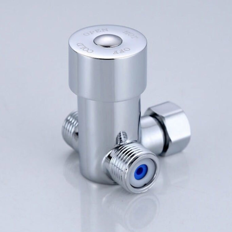 Brass Adjustable Temperature Three-way Valve Cold And Hot Water Mixing Switch Brass Induction Faucet - Faucets & Accessories by PMC TechLife | Online Shopping South Africa | PMC TechLife