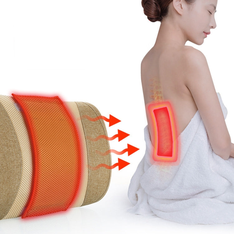 Heating Pulse Acupuncture Waist Massager Multifunctional Household Lumbar Disc Automatic Traction Device, Plug Type:US Plug(Brown) - free shipping - PMC TechLife - Order now!