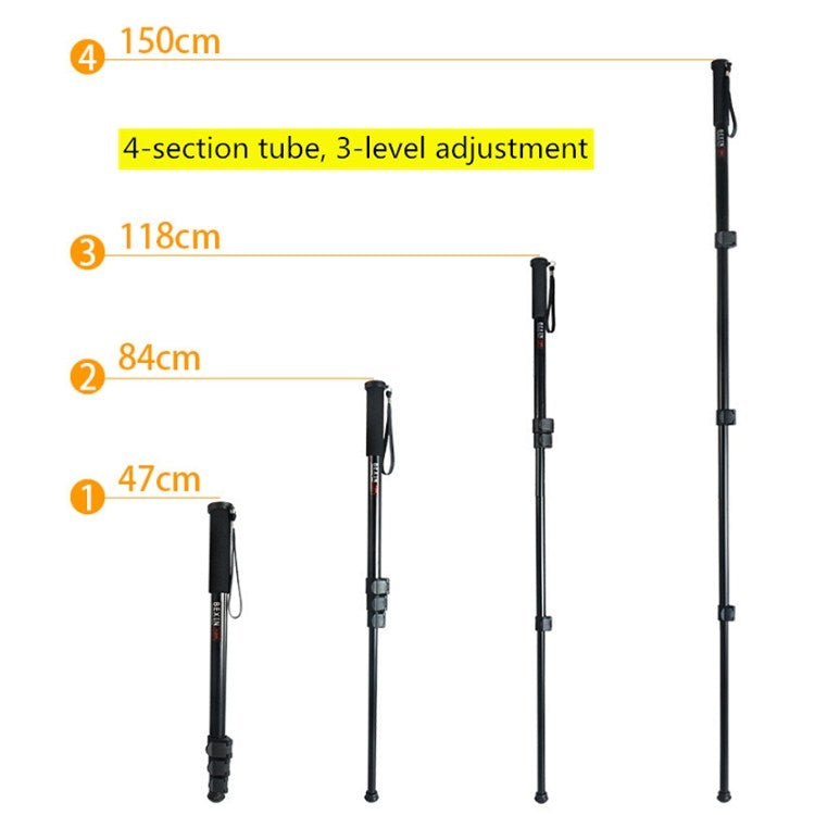 BEXIN P-264BPortable Mobile Phone SLR Camera Photography Monopod Holder Selfie Mount Alpenstock Pole - Monopods by BEXIN | Online Shopping South Africa | PMC TechLife | Buy Now Pay Later Mobicred