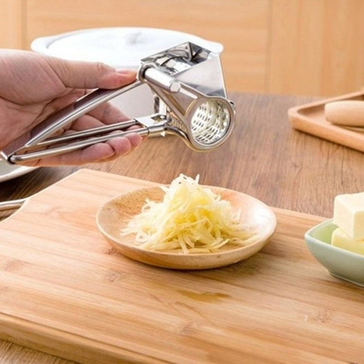 Cheese Grater Rotory Container Stainless Steel Hand-Crank Rotary Shredder with 3-4 holes - free shipping - PMC TechLife - Order now!