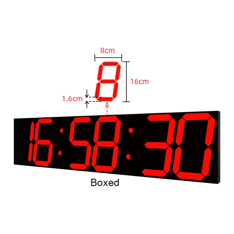 Creative LED Digital Wall Clock Multi-function WIFI Clock, Style:6 Bit Sealed Box WIFI(White) - Wall Clock by PMc TechLife | Online Shopping South Africa | PMc TechLife | Buy Now Pay Later Mobicred