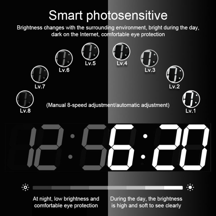 Creative LED Digital Wall Clock Multi-function WIFI Clock, Style:6 Bit Sealed Box WIFI(White) - Wall Clock by PMc TechLife | Online Shopping South Africa | PMc TechLife | Buy Now Pay Later Mobicred